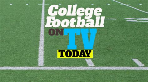 college football games today on tv channel